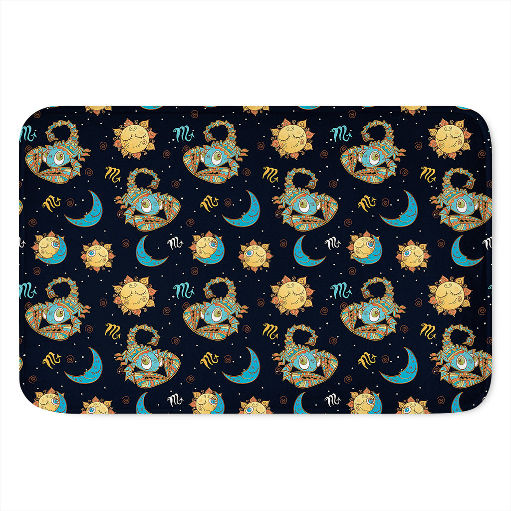 Cute Cartoon Scorpio Pattern Print Indoor Door Mat