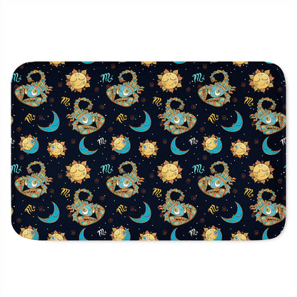 Cute Cartoon Scorpio Pattern Print Indoor Door Mat