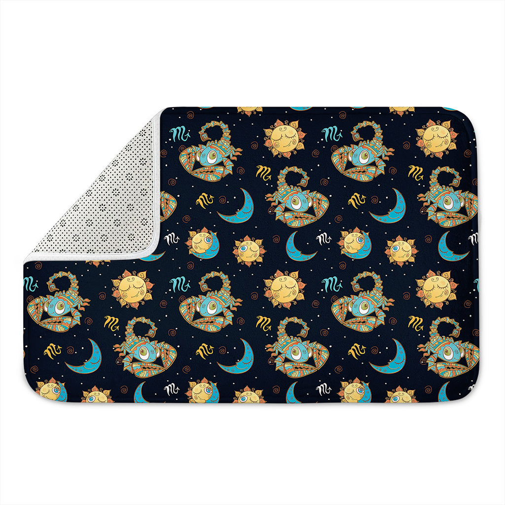 Cute Cartoon Scorpio Pattern Print Indoor Door Mat