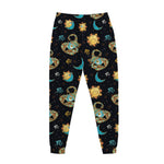 Cute Cartoon Scorpio Pattern Print Jogger Pants