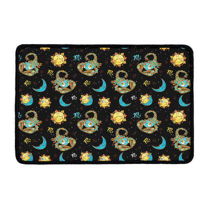 Cute Cartoon Scorpio Pattern Print Kitchen Mat