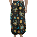 Cute Cartoon Scorpio Pattern Print Lantern Pants