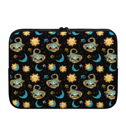 Cute Cartoon Scorpio Pattern Print Laptop Sleeve