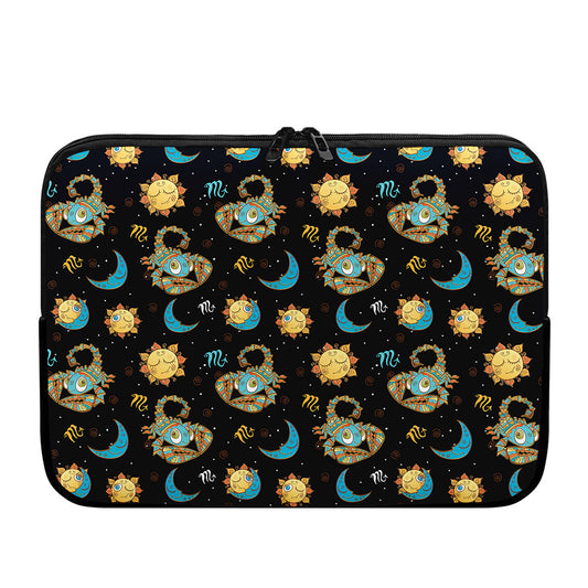 Cute Cartoon Scorpio Pattern Print Laptop Sleeve