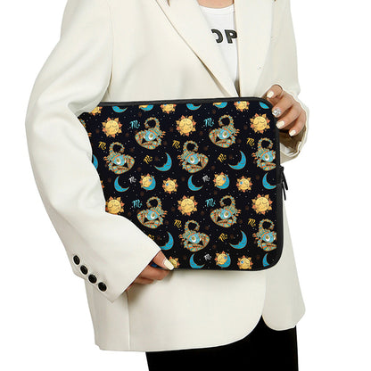 Cute Cartoon Scorpio Pattern Print Laptop Sleeve