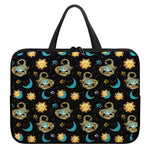 Cute Cartoon Scorpio Pattern Print Laptop Sleeve With Handle
