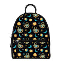 Cute Cartoon Scorpio Pattern Print Leather Backpack