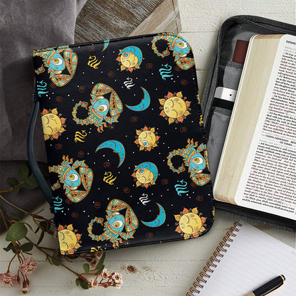 Cute Cartoon Scorpio Pattern Print Leather Bible Cover