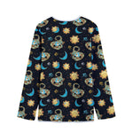Cute Cartoon Scorpio Pattern Print Long Sleeve Short Coat