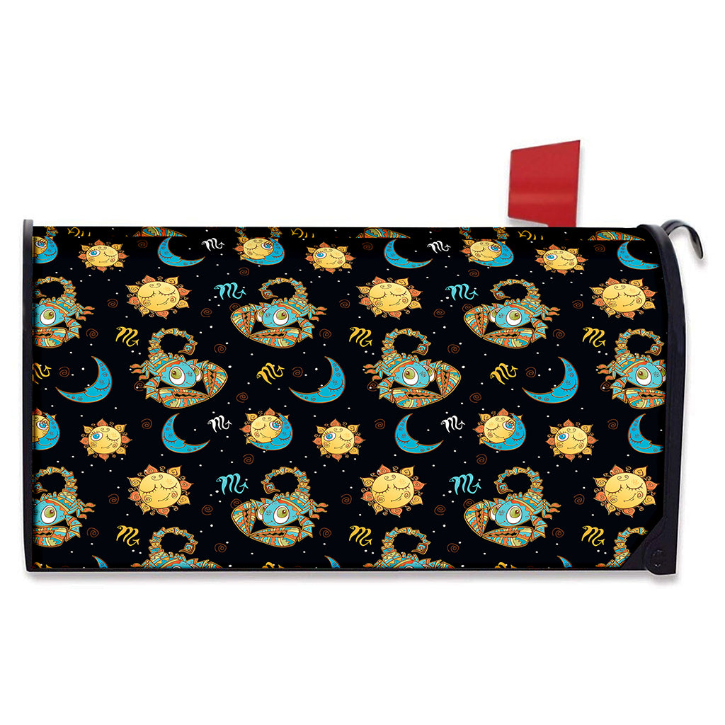 Cute Cartoon Scorpio Pattern Print Mailbox Cover
