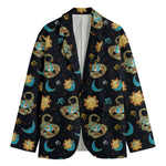 Cute Cartoon Scorpio Pattern Print Men's Blazer