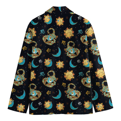 Cute Cartoon Scorpio Pattern Print Men's Blazer