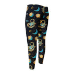 Cute Cartoon Scorpio Pattern Print Men's Compression Pants