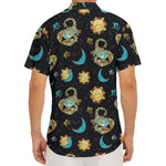 Cute Cartoon Scorpio Pattern Print Men's Deep V-Neck Shirt