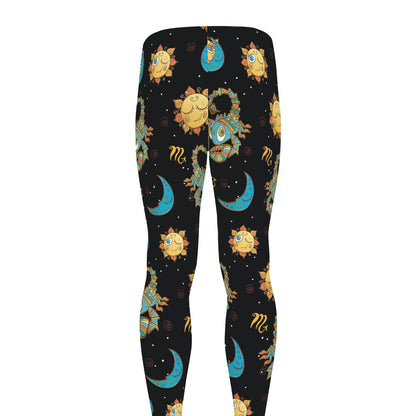 Cute Cartoon Scorpio Pattern Print Men's leggings