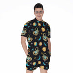 Cute Cartoon Scorpio Pattern Print Men's Rompers