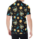 Cute Cartoon Scorpio Pattern Print Men's Shirt
