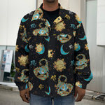 Cute Cartoon Scorpio Pattern Print Men's Shirt Jacket