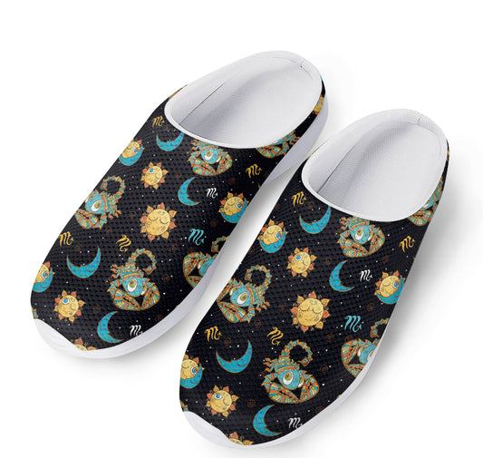 Cute Cartoon Scorpio Pattern Print Mesh Casual Shoes