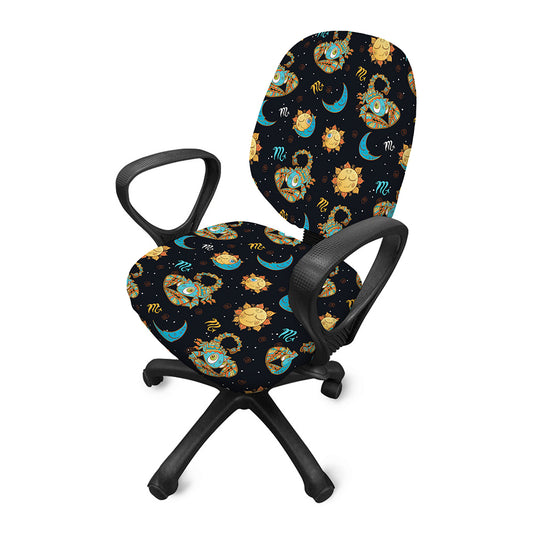 Cute Cartoon Scorpio Pattern Print Office Chair Cover