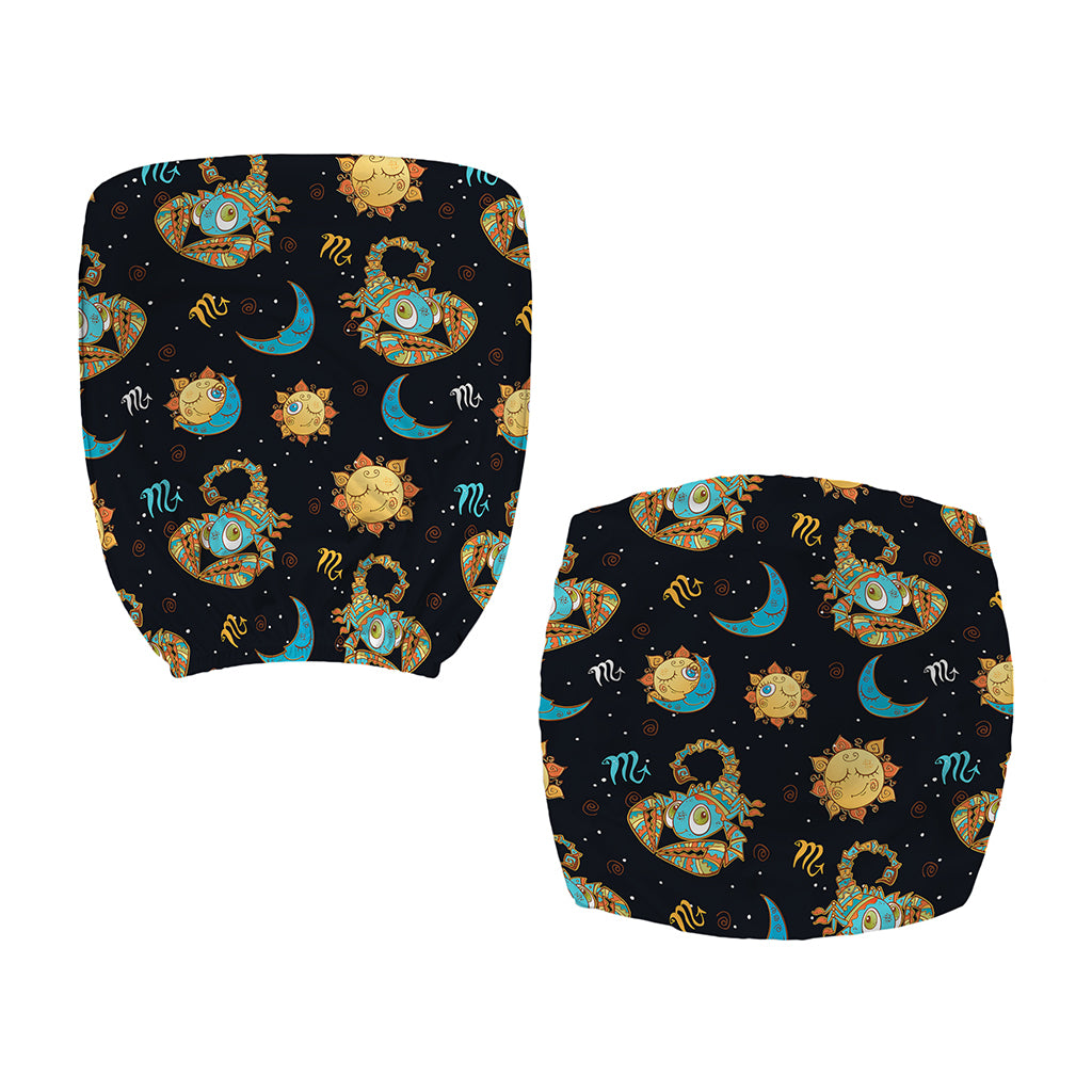 Cute Cartoon Scorpio Pattern Print Office Chair Cover