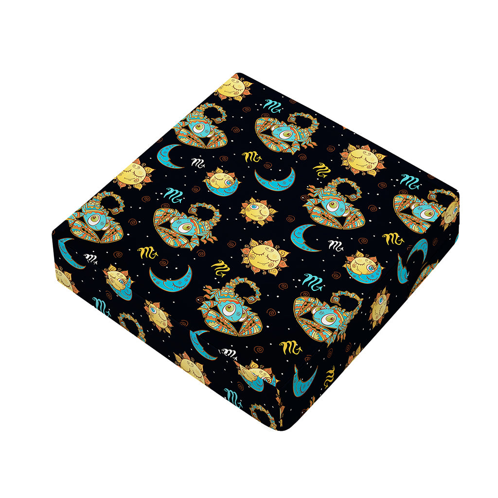 Cute Cartoon Scorpio Pattern Print Outdoor Seat Cushion Cover