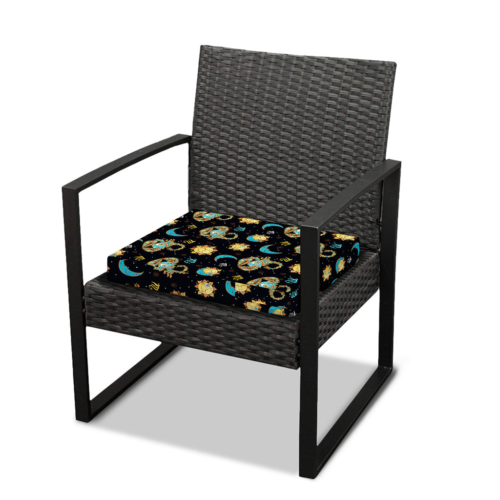 Cute Cartoon Scorpio Pattern Print Outdoor Seat Cushion Cover