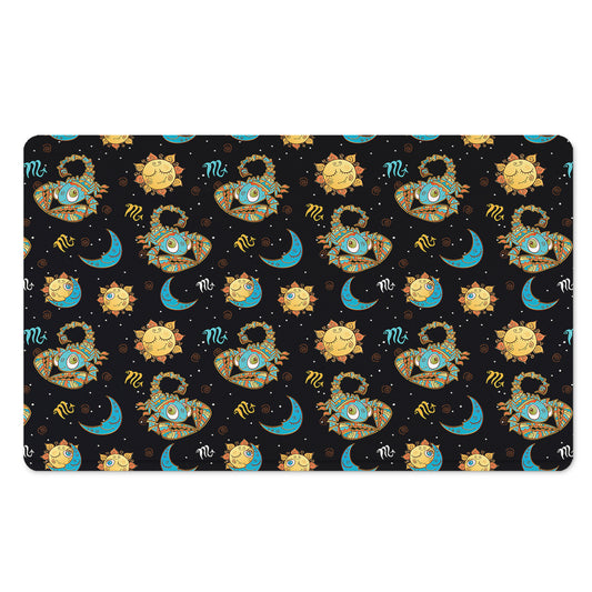 Cute Cartoon Scorpio Pattern Print Polyester Doormat