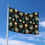 Cute Cartoon Scorpio Pattern Print Polyester Flag