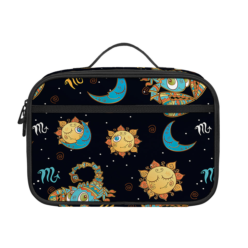 Cute Cartoon Scorpio Pattern Print Portable Lunch Bag