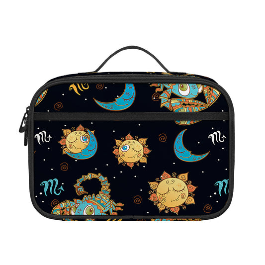 Cute Cartoon Scorpio Pattern Print Portable Lunch Bag