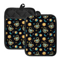Cute Cartoon Scorpio Pattern Print Pot Holders With Pocket