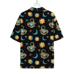 Cute Cartoon Scorpio Pattern Print Rayon Hawaiian Shirt