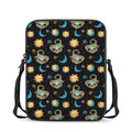 Cute Cartoon Scorpio Pattern Print Rectangular Crossbody Bag
