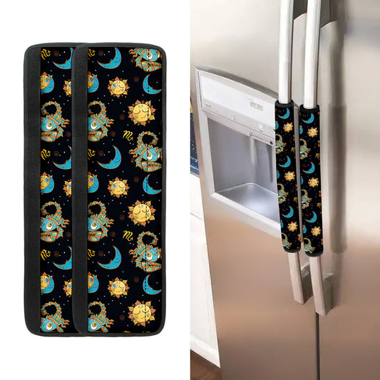 Cute Cartoon Scorpio Pattern Print Refrigerator Handle Covers