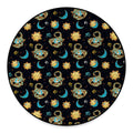 Cute Cartoon Scorpio Pattern Print Round Floor Mat