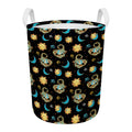Cute Cartoon Scorpio Pattern Print Round Laundry Basket