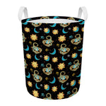Cute Cartoon Scorpio Pattern Print Round Laundry Basket