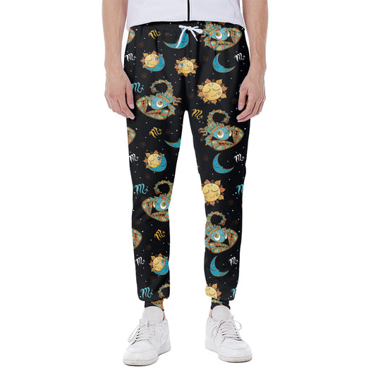 Cute Cartoon Scorpio Pattern Print Scuba Joggers