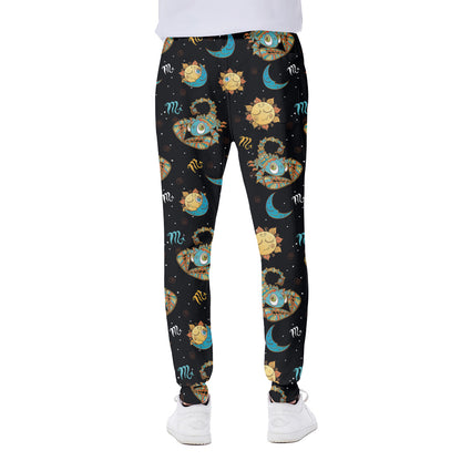 Cute Cartoon Scorpio Pattern Print Scuba Joggers