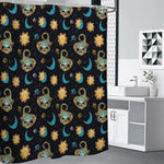 Cute Cartoon Scorpio Pattern Print Shower Curtain