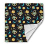 Cute Cartoon Scorpio Pattern Print Silk Bandana