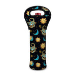 Cute Cartoon Scorpio Pattern Print Single Neoprene Wine Tote
