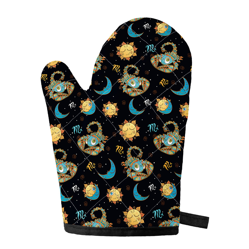 Cute Cartoon Scorpio Pattern Print Single Oven Mitt