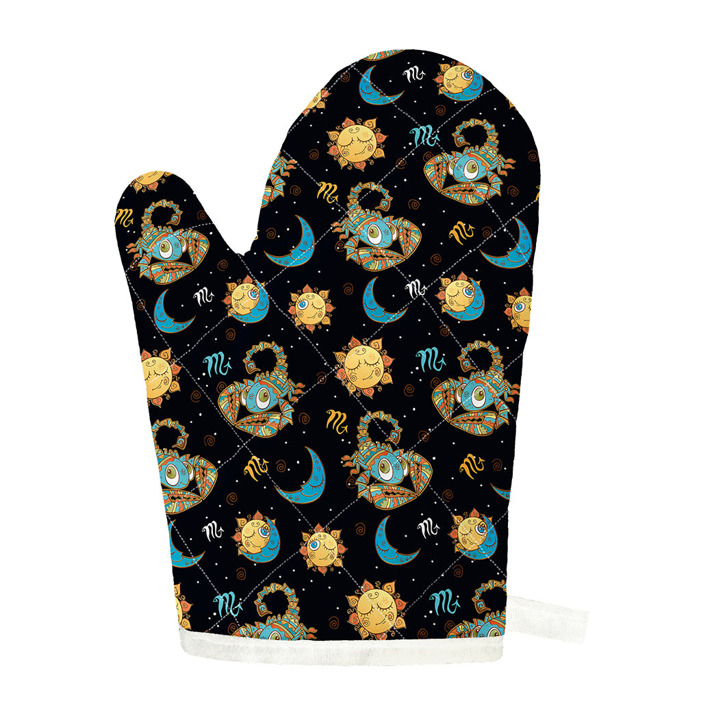 Cute Cartoon Scorpio Pattern Print Single Oven Mitt