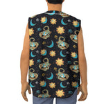Cute Cartoon Scorpio Pattern Print Sleeveless Baseball Jersey