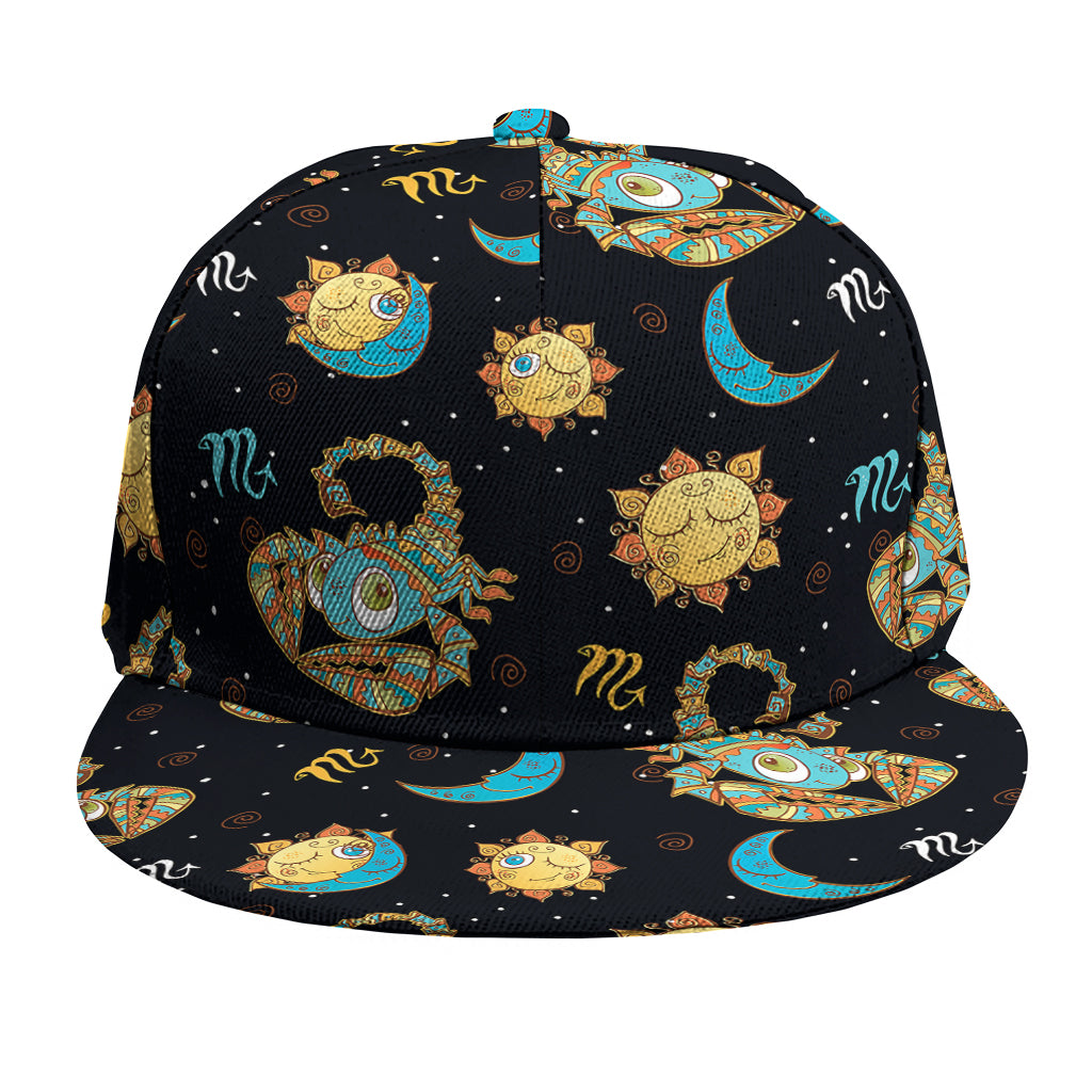 Cute Cartoon Scorpio Pattern Print Snapback Cap