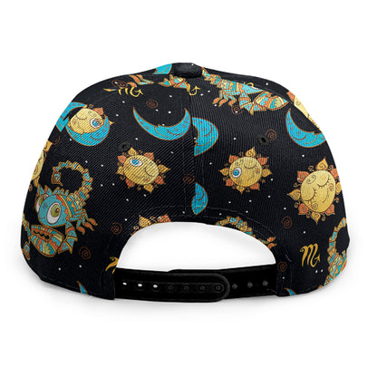 Cute Cartoon Scorpio Pattern Print Snapback Cap