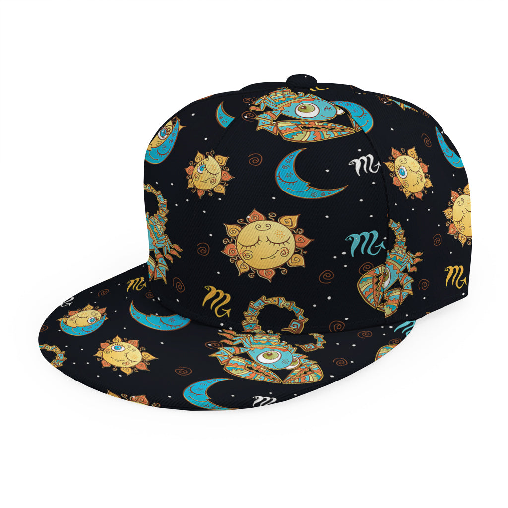 Cute Cartoon Scorpio Pattern Print Snapback Cap