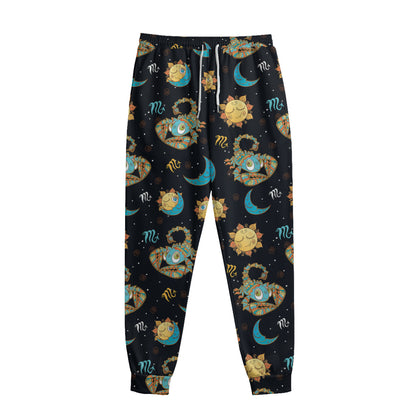 Cute Cartoon Scorpio Pattern Print Sweatpants